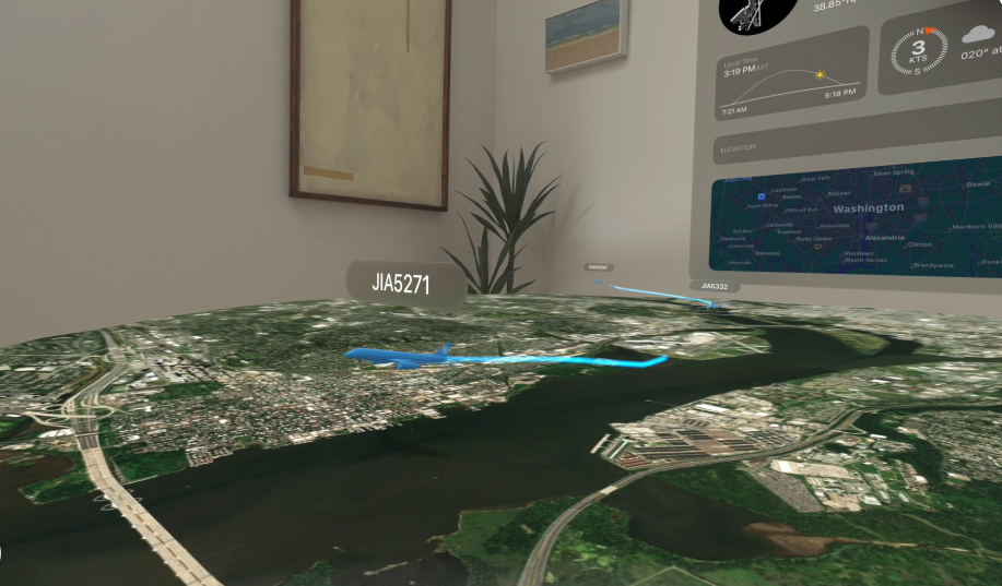 Mapas 3D Apple Vision Pro