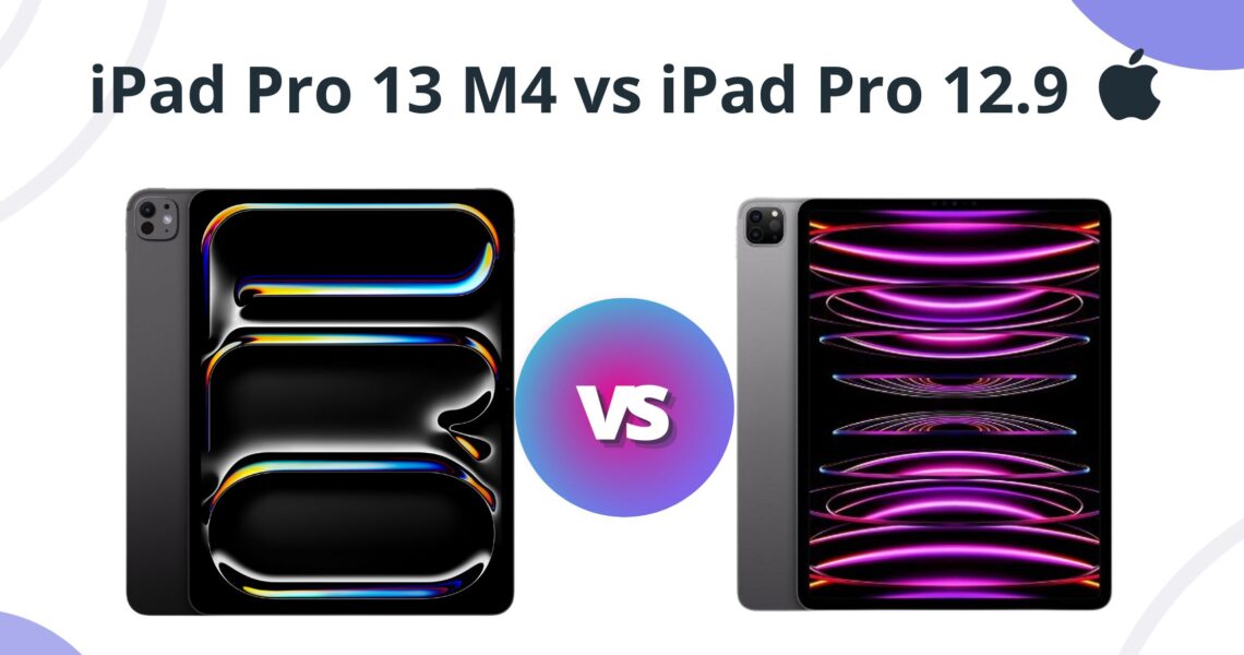 iPad Pro 13 M4 vs iPad Pro 12.9: Qual deles você deve comprar?